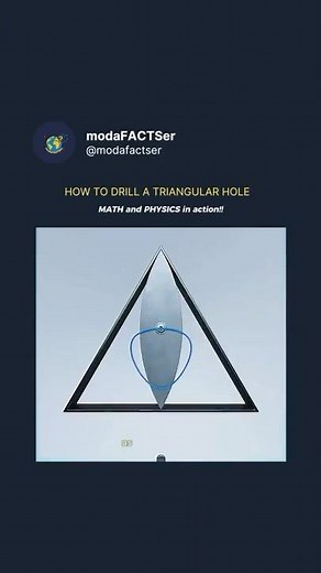 How to Drill a Perfect Triangular Hole | Math + Physics Trick 🤯