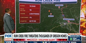 Rum Creek Fire in Oregon grows to nearly 15K acres, still 1% contained | Latest Weather Clips | FOX Weather
