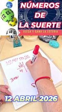12 Abril 2026 Números de la lotería para hoy #lottery #loteria