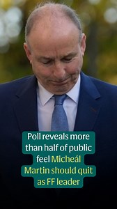 The public has handed Taoiseach Micheál Martin a vote of no confidence, with more than half believing he should step down as Fianna Fáil leader as the backlash against the Coalition grows | Irish Independent