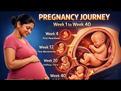 ✨"Pregnancy 🤰🏻Timeline Week by Week👶🏻 | Baby Growth from 1st Week to Delivery – 4K Video"✨