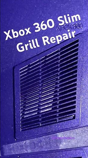 Xbox 360 Slim Grill Repair & Custom Purple Console 😈 #xbox360rgh #xbox360 #customxbox #xbox360mods