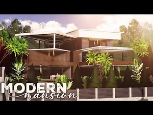 Bloxburg: Large Modern Mansion (No Largeplot) | Roblox | Speedbuild