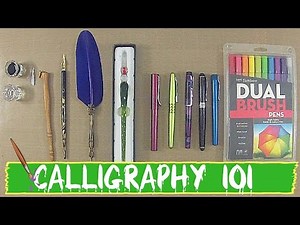 CALLIGRAPHY 101- Different Types of Calligraphy Pens!