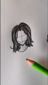 How to Draw a Wavy Bob Hairstyle ✍️ #shorts #foryou #art #shorts #howtodraw #easydrawing #tutorial