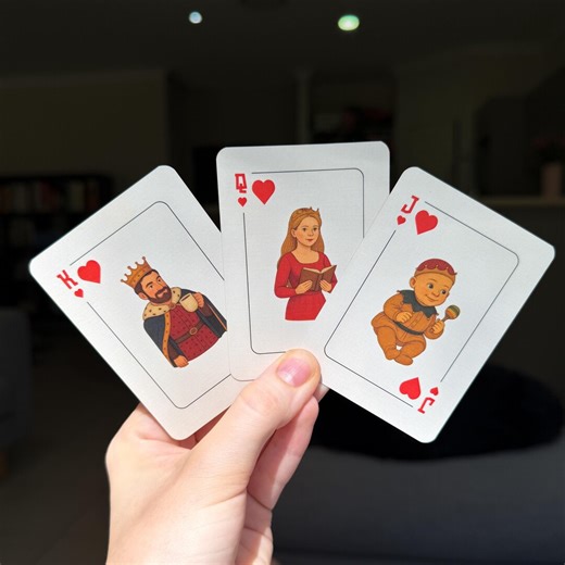 Custom Illustrated Playing Cards: Personalized Family & Pet Deck - Etsy Australia