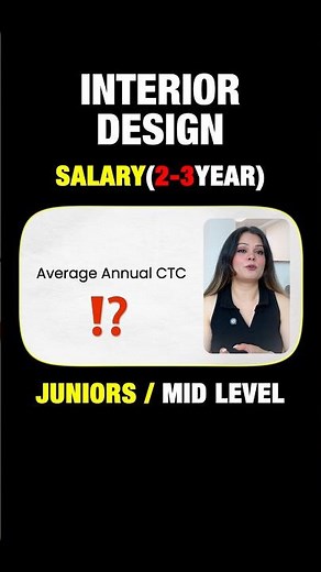 Shocking Salary Range for Interior Designers in 2025 ⁉️ #interiordesigner #salary