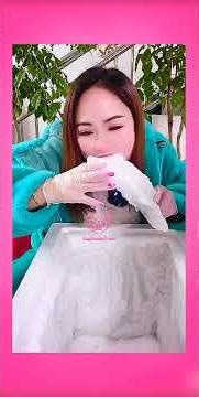 ASMR | Ajing Edges: The Pink Luminance Transformation ❄️🎀 #Shorts