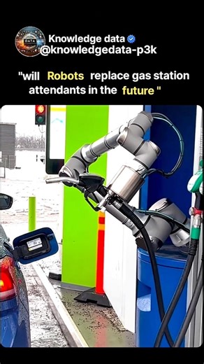 future gas station #robots #technology