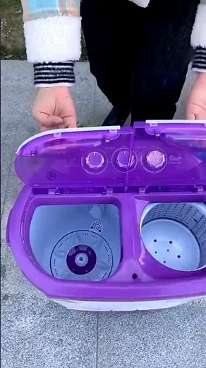 🧺 Mini Washing Machine Portable | Small Machine, Big Work | Compact & Easy Washing Setup!