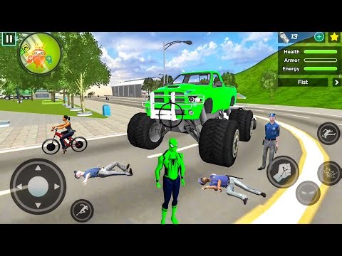 Spider Rope Hero Ninja Gangster Crime Vegas City #10 - Android Gameplay