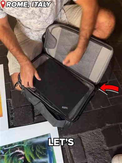 Street artist paints my laptop