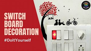 Switchboard Decoration using Acrylic Color Paint | DIY Acrylic Color | Painting on Switchboard
