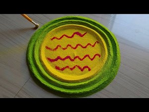 Mahalaxmi pujan Rangoli designs | Satisfying video | Sand art