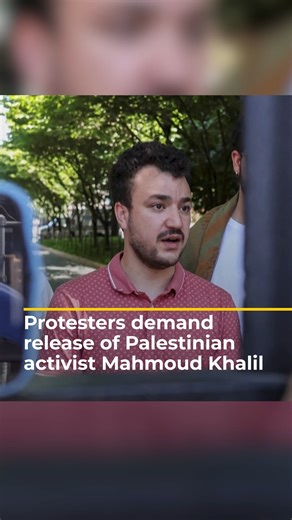 Protesters in the US have marched to demand the release of Palestinian student activist Mahmoud Khalil after immigration forces detained him on Saturday over his role in Palestine solidarity demonstrations at Columbia University. | Al Jazeera English