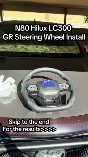 N80 Hilux LC300 GR Steering Wheel Install Guide