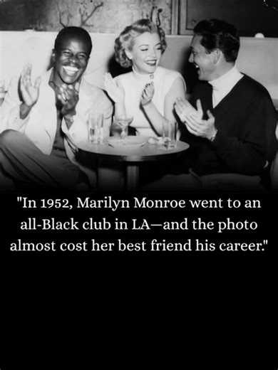 "In 1952, Marilyn Monroe went to an all-Black club in LA—and the photo almost cost her best friend his career." Before Marilyn Monroe became the world's biggest star, she was a girl who grew up poor in foster homes across Los Angeles. One of those homes was with the Bolanders, whose father delivered mail in Watts—a predominantly Black neighborhood where most of Hollywood wouldn't dare to set foot. While other white starlets kept their distance from communities of color, Marilyn felt at home ther
