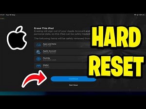 How to Hard Reset & Restore your Apple iPad (Factory Reset)