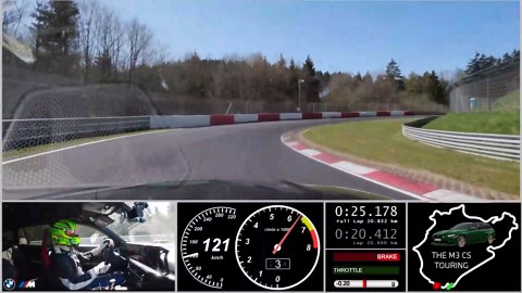 The BMW M3 CS Touring is the fastest Touring on the Nürburgring-Nordschleife with a time of 7:29.5 minutes