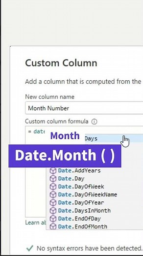 Power BI Sorting by Month Name #windows#powerquery#powerbi#month#sort #tutorial