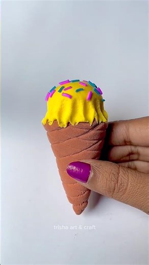how to make miniature food with clay #claycraft #diy #craft #art #clay #icecream #lollipop ￼