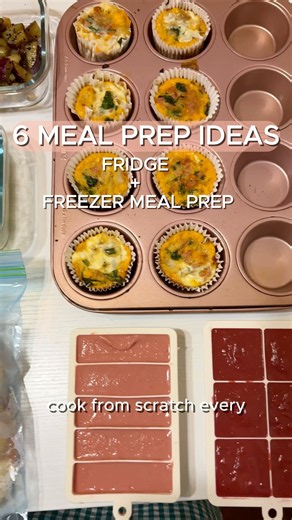 Don’t Want to Cook Every Day? Try These 6 Meal Prep Ideas. #mealprep #easyrecipes #highprotein