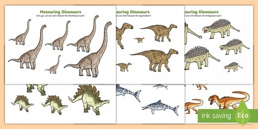 * NEW * Measuring Dinosaurs Activity