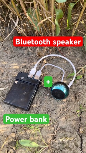 Bluetooth speaker 🔈 & power bank use in jungle #shortvideo