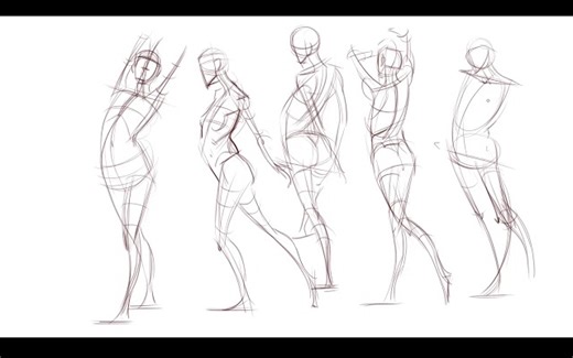 【S. Michael Hampton】人体动态速写过程