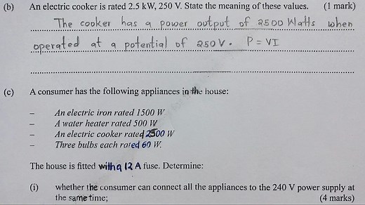 Physics questions and answers_KCSE 2020 paper 2 physics_ High school revision
