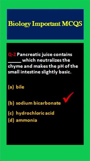 Digestive System || MCQS -7