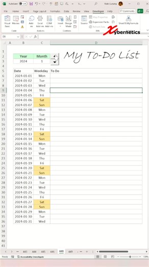ExcelTips247 on Instagram: "Vertical Calendar Template - Excel Tips and Tricks Learn how to create a vertical to-do list calendar. Creating a vertical calendar in Excel is simple! First, you'll want to set up your spreadsheet with the dates running down the left-hand column and the days of the week across the top row. This will make it look like a traditional calendar layout. To make it look even more like a calendar, you can add borders around each cell and color-code important dates or events.