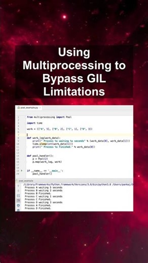 Using Multiprocessing to Bypass GIL Limitations #ai #artificialintelligence #machinelearning Using