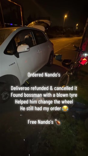 Helping Deliveroo Driver: A Nando’s Adventure