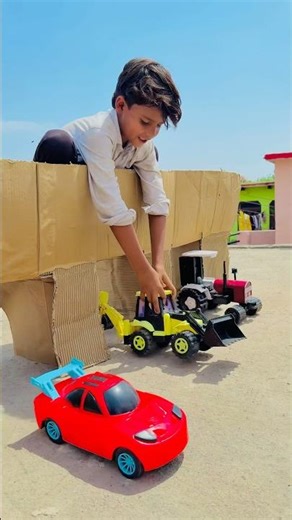 Remote Control Jcb And Dumper Truck tractor Unboxing And Testing Short Video #ytshorts #shorts