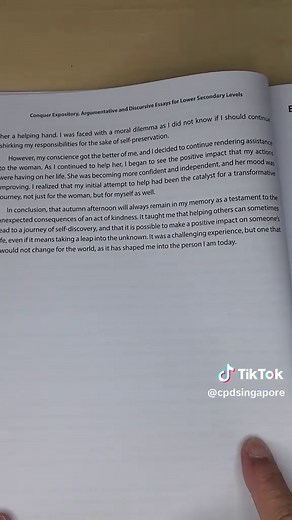 Unlock Essay Excellence with “Conquer Expository, Argumentative, and Discursive Essays for Lower Secondary Levels” Are you ready to elevate your essay writing skills to the next level and score a distinction in your English examination? Look no further than our comprehensive guide, “Conquer Expository, Argumentative, and Discursive Essays for Lower Secondary Levels.” This transformative collection is designed to empower students with the tools they need to excel in a variety of essay genres and