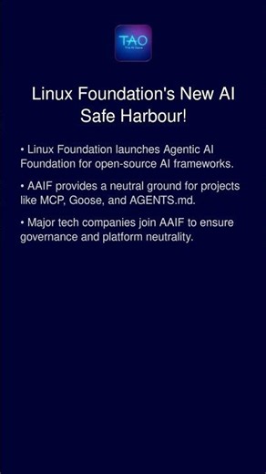 Linux Foundation's New AI Safe Harbour!