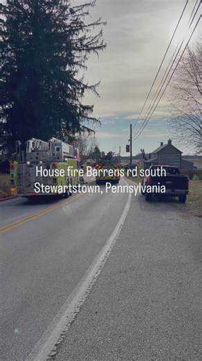 Crews were on scene at a house fire Stewartstown, Pennsylvania, on Monday morning. | WPMT FOX43