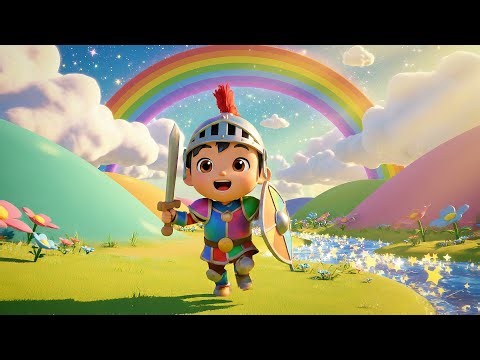 Roblox Baby Knight Slid Down the Rainbow | Nursery Rhymes for Kids & Baby Songs