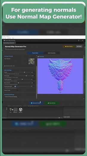 Unity Normal Map Generator #tutorial #steam #coding #gamedev #unity #gamedevelopment #gaming