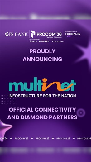 PROCOM’26 | Powering seamless connections at JS Bank | PROCOM’26. We’re proud to announce Multinet as our Official Connectivity & Diamond Partner —... | Instagram