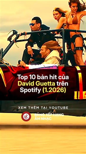 DAVID GUETTA | Top bản hit nhiều lượt nghe nhất Spotify (1.2026) #davidguetta #usuk #top10