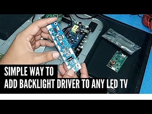 HOW TO INSTALL LED TV UNIVERSAL BACKLIGHT DRIVER