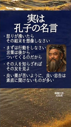 実は #孔子 の #名言 #言葉 #名言集 #哲学 #自己理解
