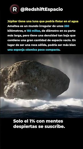 La luna que podría flotar en el agua 🤯