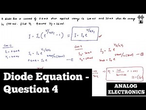 Diode Equation | Question 4 | Analog Electronics
