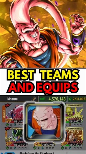 🔥15 SEC BEST TEAMS & EQUIPMENT GUIDE ULTRA BUUHAN! (Dragon Ball Legends) #dblegends #dbl