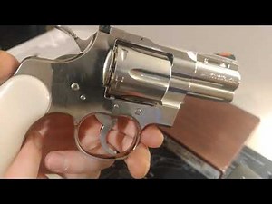 Tanaka Colt Python "Snake Eyes" 2.5inch R Model Nickel Finish (Airsoft) unboxing #AirsoftBling