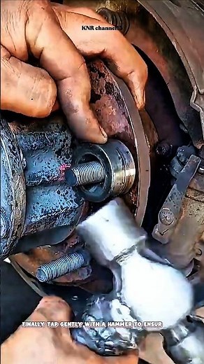 How to Easily Replace a Damaged Wheel Stud#shorts #satisfying #mechanic #technique #repair