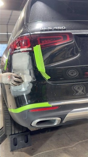 2023 Mercedes-Benz GLS — bumper repair process. #bodywork #mercedes #